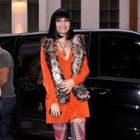 Jessie J is seen outside the Hotel Costes